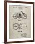 PP893-Sandstone Indian Motorcycle Saddle Patent Poster-Cole Borders-Framed Giclee Print