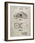 PP893-Sandstone Indian Motorcycle Saddle Patent Poster-Cole Borders-Framed Giclee Print