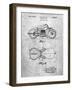 PP893-Slate Indian Motorcycle Saddle Patent Poster-Cole Borders-Framed Giclee Print