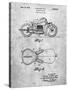 PP893-Slate Indian Motorcycle Saddle Patent Poster-Cole Borders-Stretched Canvas