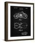 PP893-Vintage Black Indian Motorcycle Saddle Patent Poster-Cole Borders-Framed Giclee Print