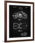 PP893-Vintage Black Indian Motorcycle Saddle Patent Poster-Cole Borders-Framed Giclee Print