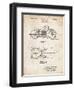 PP893-Vintage Parchment Indian Motorcycle Saddle Patent Poster-Cole Borders-Framed Giclee Print