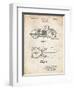 PP893-Vintage Parchment Indian Motorcycle Saddle Patent Poster-Cole Borders-Framed Giclee Print