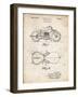 PP893-Vintage Parchment Indian Motorcycle Saddle Patent Poster-Cole Borders-Framed Giclee Print