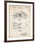 PP893-Vintage Parchment Indian Motorcycle Saddle Patent Poster-Cole Borders-Framed Giclee Print