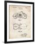 PP893-Vintage Parchment Indian Motorcycle Saddle Patent Poster-Cole Borders-Framed Giclee Print