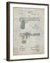 PP894-Antique Grid Parchment J.M. Browning Pistol Patent Poster-Cole Borders-Framed Giclee Print