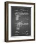 PP894-Black Grid J.M. Browning Pistol Patent Poster-Cole Borders-Framed Giclee Print
