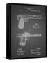 PP894-Black Grid J.M. Browning Pistol Patent Poster-Cole Borders-Framed Stretched Canvas