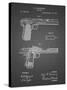 PP894-Black Grid J.M. Browning Pistol Patent Poster-Cole Borders-Stretched Canvas