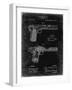 PP894-Black Grunge J.M. Browning Pistol Patent Poster-Cole Borders-Framed Giclee Print