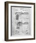 PP894-Slate J.M. Browning Pistol Patent Poster-Cole Borders-Framed Giclee Print