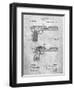 PP894-Slate J.M. Browning Pistol Patent Poster-Cole Borders-Framed Giclee Print