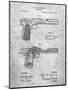 PP894-Slate J.M. Browning Pistol Patent Poster-Cole Borders-Mounted Giclee Print