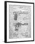 PP894-Slate J.M. Browning Pistol Patent Poster-Cole Borders-Framed Giclee Print