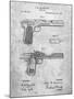 PP894-Slate J.M. Browning Pistol Patent Poster-Cole Borders-Mounted Giclee Print