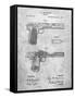 PP894-Slate J.M. Browning Pistol Patent Poster-Cole Borders-Framed Stretched Canvas