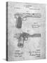 PP894-Slate J.M. Browning Pistol Patent Poster-Cole Borders-Stretched Canvas