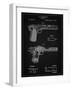 PP894-Vintage Black J.M. Browning Pistol Patent Poster-Cole Borders-Framed Giclee Print