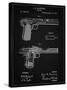 PP894-Vintage Black J.M. Browning Pistol Patent Poster-Cole Borders-Stretched Canvas