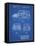 PP899-Blueprint Jeep Wrangler 1997 Patent Poster-Cole Borders-Framed Stretched Canvas