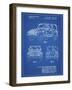 PP899-Blueprint Jeep Wrangler 1997 Patent Poster-Cole Borders-Framed Giclee Print