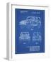 PP899-Blueprint Jeep Wrangler 1997 Patent Poster-Cole Borders-Framed Giclee Print