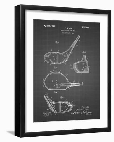 PP9 Black Grid-Borders Cole-Framed Giclee Print