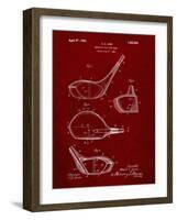 PP9 Burgundy-Borders Cole-Framed Giclee Print