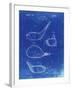 PP9 Faded Blueprint-Borders Cole-Framed Giclee Print