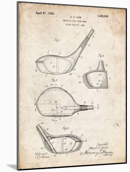 PP9 Vintage Parchment-Borders Cole-Mounted Giclee Print