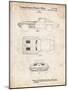 PP90-Vintage Parchment 1962 Corvette Stingray Patent Poster-Cole Borders-Mounted Giclee Print