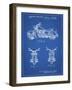 PP901-Blueprint Kawasaki Motorcycle Patent Poster-Cole Borders-Framed Giclee Print