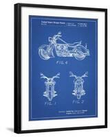 PP901-Blueprint Kawasaki Motorcycle Patent Poster-Cole Borders-Framed Giclee Print