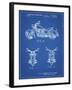 PP901-Blueprint Kawasaki Motorcycle Patent Poster-Cole Borders-Framed Giclee Print
