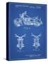 PP901-Blueprint Kawasaki Motorcycle Patent Poster-Cole Borders-Stretched Canvas