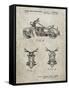 PP901-Sandstone Kawasaki Motorcycle Patent Poster-Cole Borders-Framed Stretched Canvas