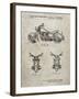 PP901-Sandstone Kawasaki Motorcycle Patent Poster-Cole Borders-Framed Giclee Print