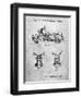 PP901-Slate Kawasaki Motorcycle Patent Poster-Cole Borders-Framed Giclee Print