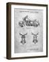 PP901-Slate Kawasaki Motorcycle Patent Poster-Cole Borders-Framed Giclee Print