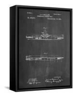 PP91-Chalkboard Holland Submarine Patent Poster-Cole Borders-Framed Stretched Canvas