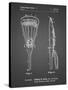 PP915-Black Grid Lacrosse Stick 1936 Patent Poster-Cole Borders-Stretched Canvas