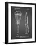 PP915-Black Grid Lacrosse Stick 1936 Patent Poster-Cole Borders-Framed Giclee Print