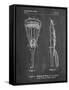 PP915-Chalkboard Lacrosse Stick 1936 Patent Poster-Cole Borders-Framed Stretched Canvas