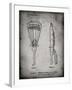 PP915-Faded Grey Lacrosse Stick 1936 Patent Poster-Cole Borders-Framed Giclee Print