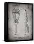 PP915-Faded Grey Lacrosse Stick 1936 Patent Poster-Cole Borders-Framed Stretched Canvas