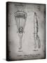 PP915-Faded Grey Lacrosse Stick 1936 Patent Poster-Cole Borders-Stretched Canvas