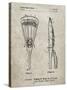 PP915-Sandstone Lacrosse Stick 1936 Patent Poster-Cole Borders-Stretched Canvas