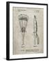 PP915-Sandstone Lacrosse Stick 1936 Patent Poster-Cole Borders-Framed Giclee Print